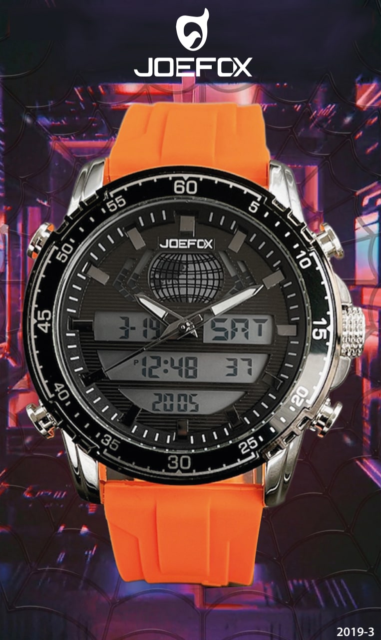 2019-3 RELOJ JOEFOX ANA-DIG LUZ LED SILICONA HOMBRE