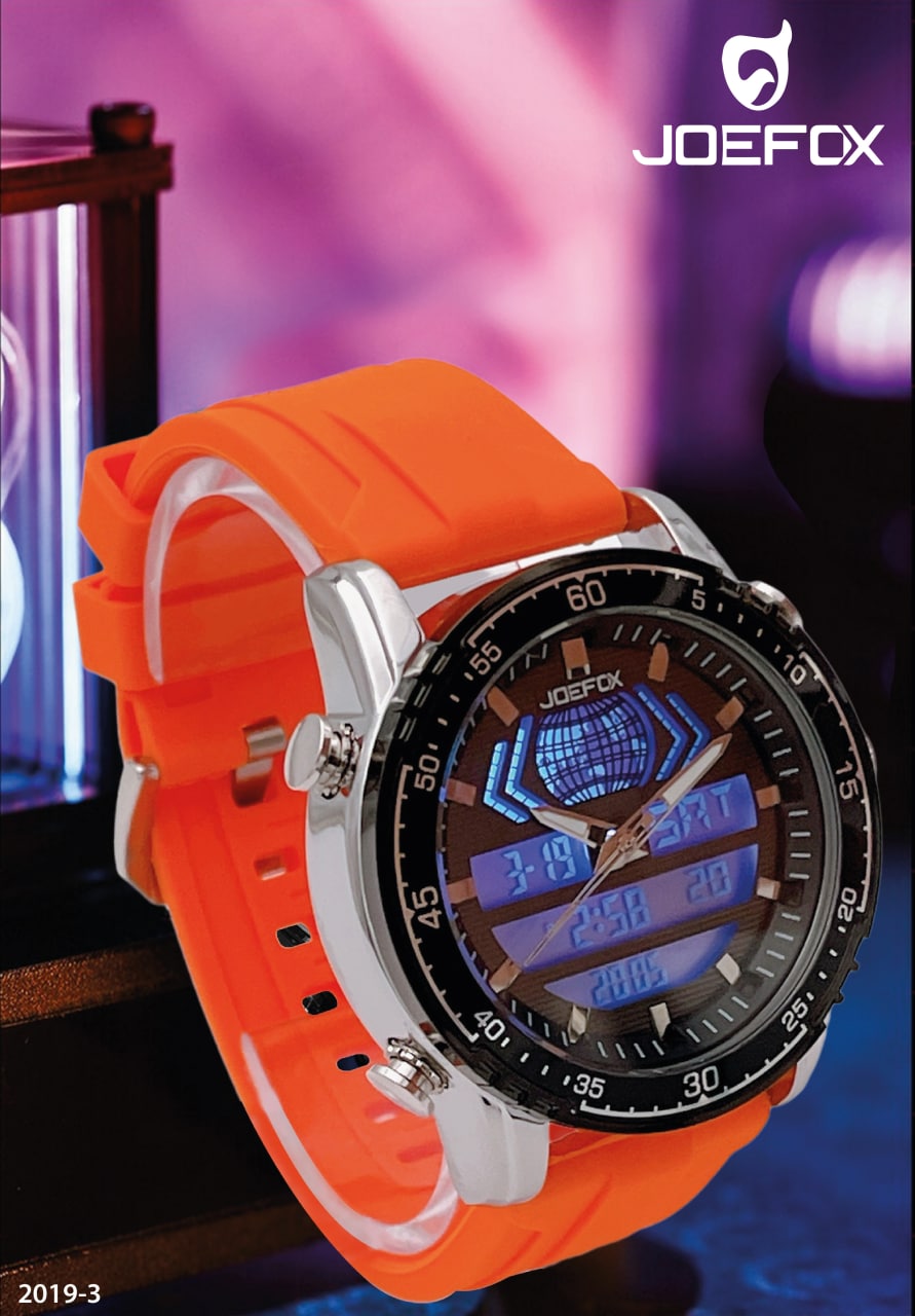 2019-3 RELOJ JOEFOX ANA-DIG LUZ LED SILICONA HOMBRE